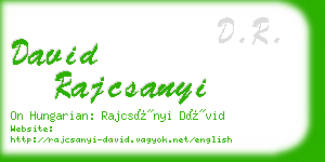 david rajcsanyi business card